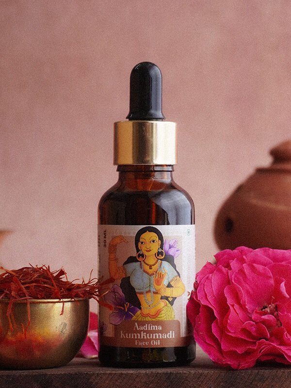 Aadima Kumkumadi Face Oil – 30 ml | All Skin Types | 3 Months Daily Usage
