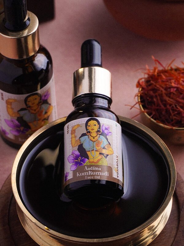 Aadima Kumkumadi Face Oil - 15 ml | All Skin Types | 1.5 Months Daily Usage